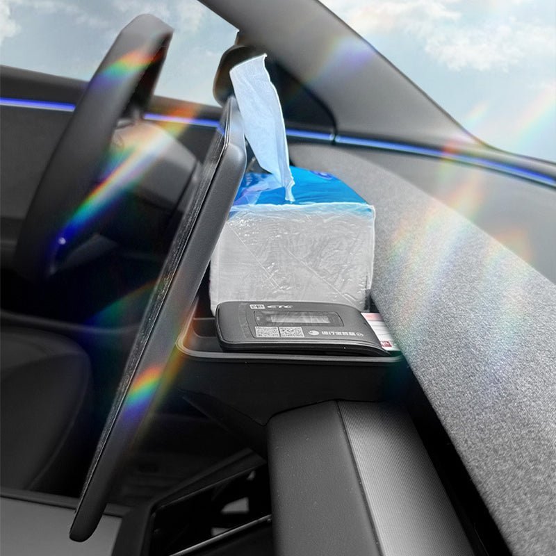 Behind Screen ETC Storage Tray Box for Tesla Model 3 Highland